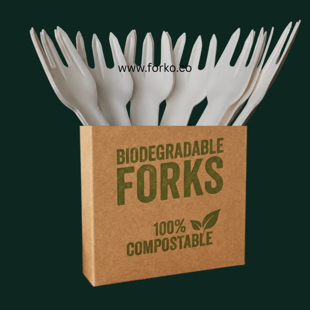 Compostable paper fork by Forko Green — view 7