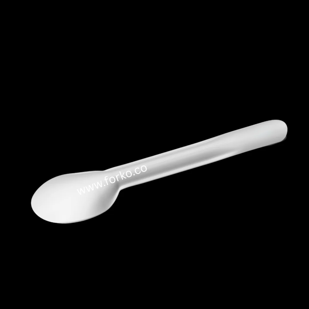Biodegradable paper spoon by Forko Green — view 2