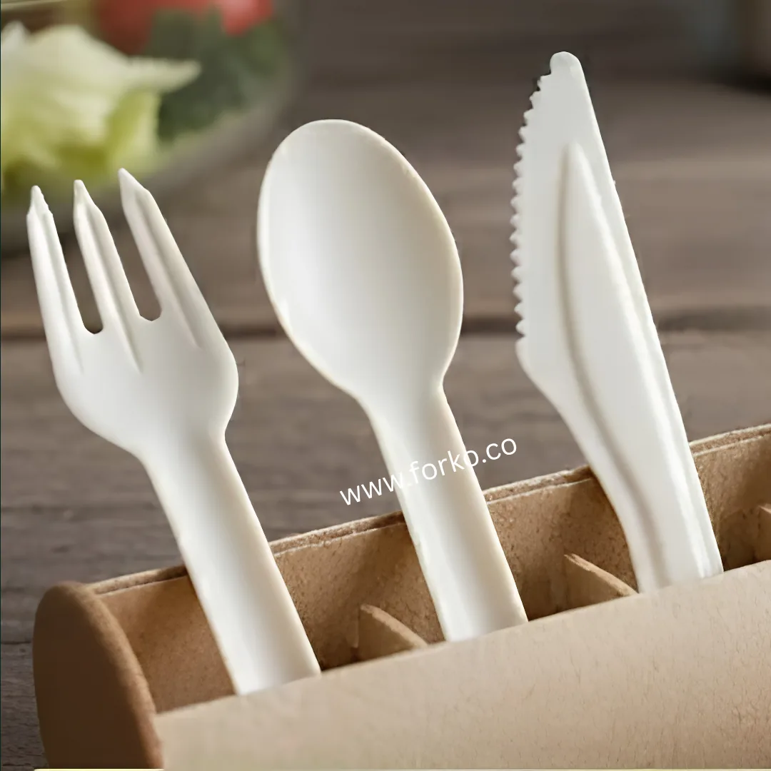 Sealed paper cutlery kit pouch, printable edge to edge, by Forko Green — view 4
