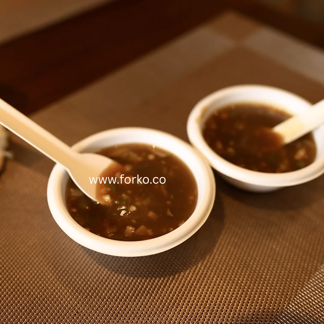 Biodegradable paper spoon by Forko Green — view 4