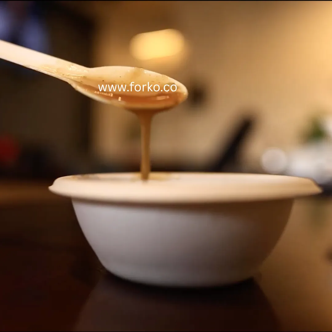 Biodegradable paper spoon by Forko Green — view 5