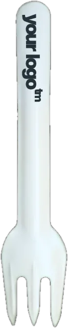 Paper fork printed with a custom logo